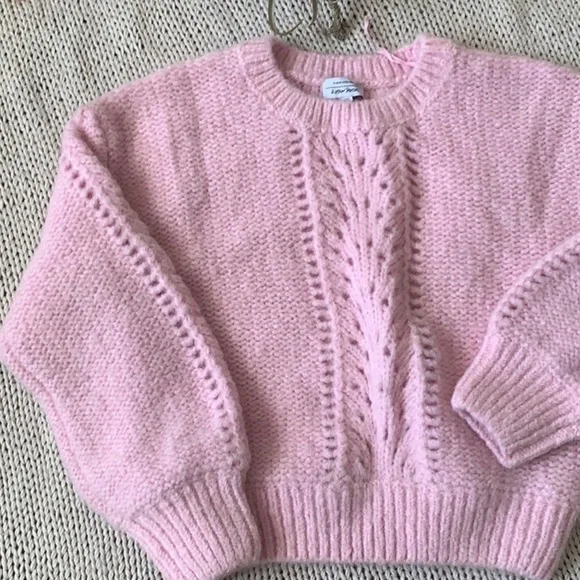 & Other Stories Pink Mohair Eyelet Sweater - Picture 11 of 12
